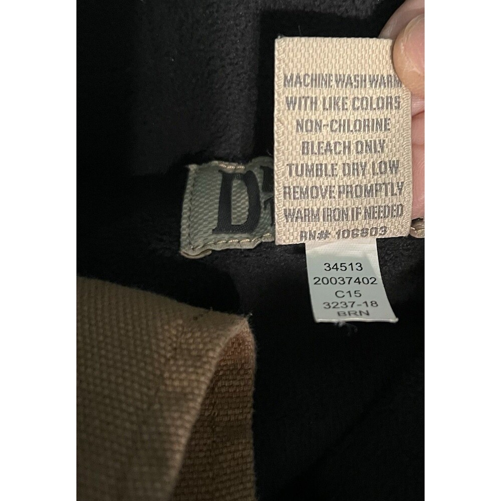 Duluth Trading Co. Mens Brown Fire Hose Fleece-Lined Relaxed Fit Pants Workwear - Picture 8 of 8